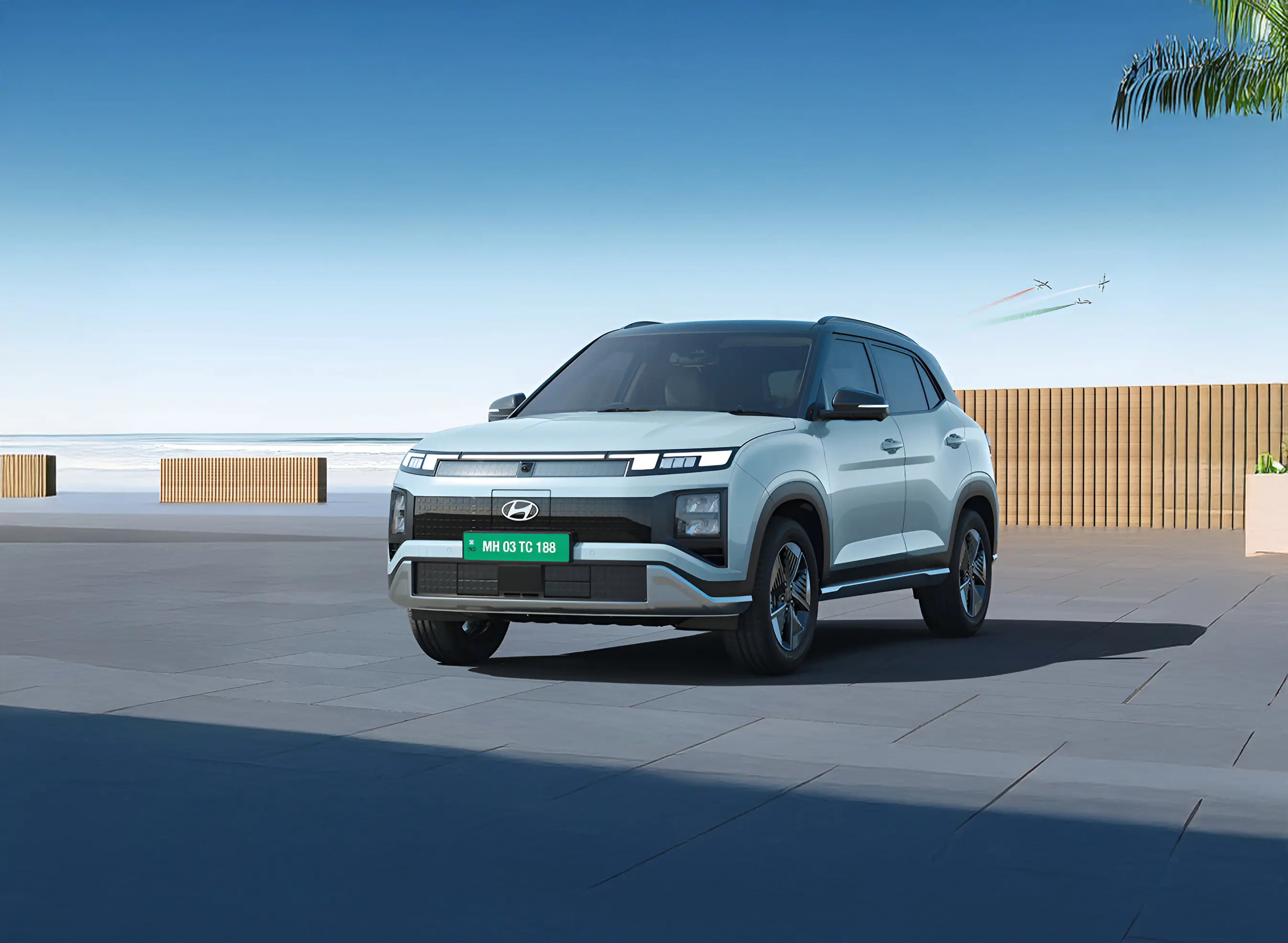 Hyundai Creta EV on showroom floor